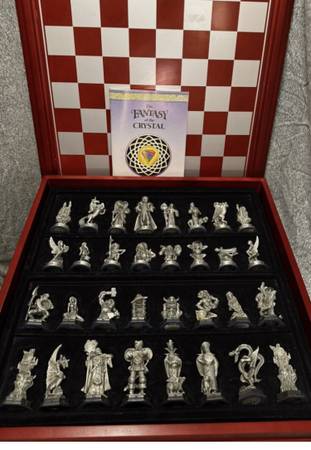 Pewter chess set 1
