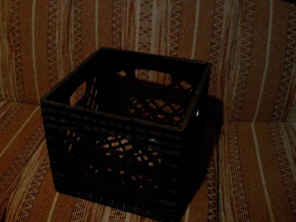 Juggernaut black square crate used 1