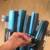 NEW*👉🏻5x 3 Pack Kids Wooden Pants Skirt Hangers 12x7” Blue Cool Tone 8 thumbnail