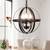 Chandelier Lamp with Metal Spherical Shade New in Box 1 thumbnail