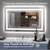 SHUAFA LED Mirror for Bathroom, 40x24 Inch Backlit + Front Lighted Bathroom Mirr 6 thumbnail