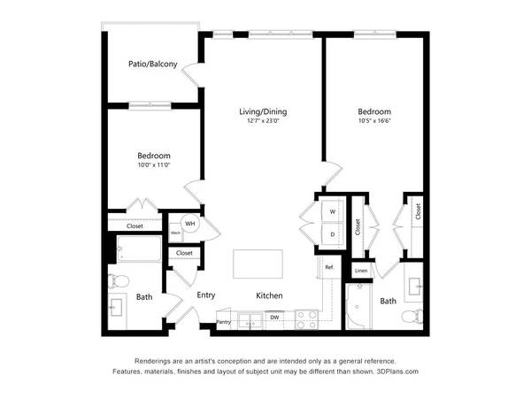 $1,464 / 2br - 970ft2 - You'll love coming home to this garden-style 2 bed / 2 bath! (Nashville - RiverNorth)63904821313283120