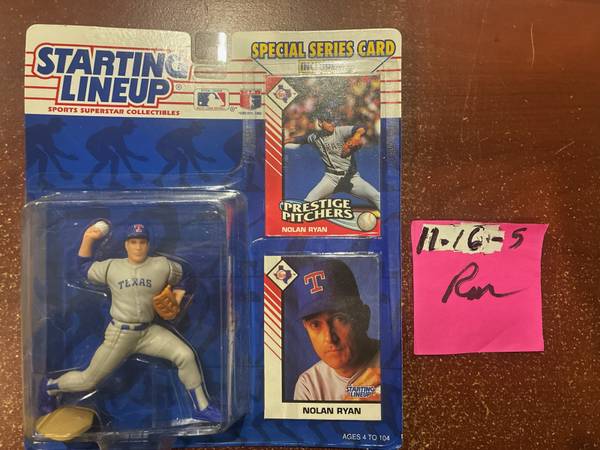 Kenner Starting Lineup Nolan Ryan w/Special Series Card 1