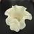 Fenton Uranium Ruffled Melon Satin Custard Glass Vase 5.5” 6 thumbnail