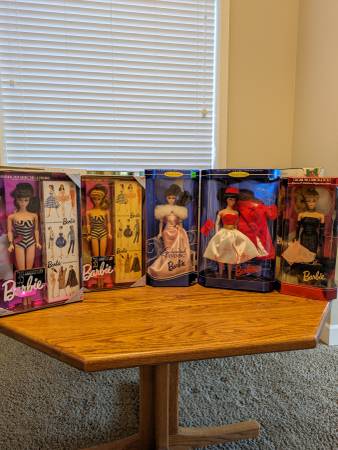 Holiday Barbies 1989 and More. 1