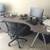 Ikea Elegant Grey Galant LShape New Cond Corner Desks/Adjustable TLegs 2 thumbnail