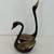 Mid Century Set of 2 Brass Swans Ornamental Metal Water Fowl Animal Figurines 10 thumbnail