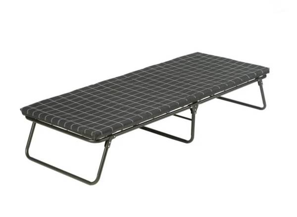 Foldable camp bed camping cot with foam mattress - NEW 1