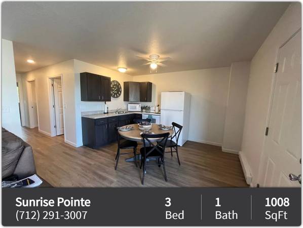 $1,050 / 3br - 1008ft2 - All the comforts of home - at a great low price! 3 bed, 1 bath! (Storm Lake)64052201501185122