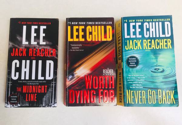 JACK REACHER Thrillers, by Lee Child, Lot of 3 Paper Backs 1