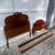 2 MAHOGANY TWIN ANTIQUE BED FRAMES 9 thumbnail