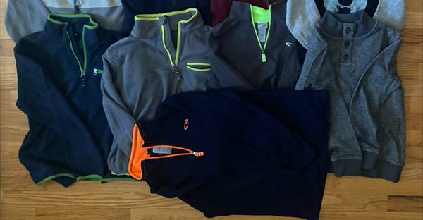 YOUTH SWEATSHIRTS ALL WITH ZIPPER / BUTTON COLLAR (SIZES 8-14) 1