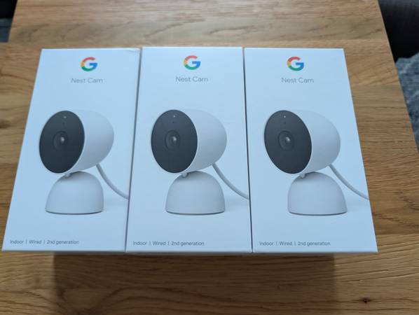 Google Nest Cam (Indoor) 2nd Gen - Set of 3 - computers - by
