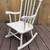 Childrens' Wooden Rocking Chair - White 1 thumbnail
