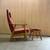 1960s Norwegian Teak and Beech High Back Reclining Chair and Ottoman 1 thumbnail