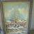 Beautiful oil on canvas painting idyllic winter nature scene river trees 1 thumbnail