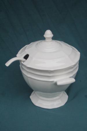 Antique Tureen with Ladle 1