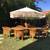 Pacific Rim Trading Company Solid Teak Table and 6 Peanut Teak Patio Dining Chai 10 thumbnail