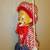 Vintage porcelain swinging clown doll 5 thumbnail