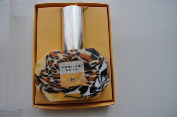 Leopard Perfume Bottle Shaped Candle 1