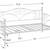Twin Metal white day bed frame 2 thumbnail