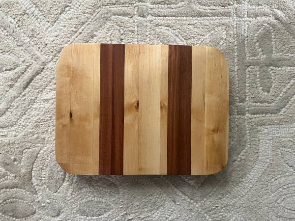 Small Cutting Board - Butcher Block and Mahogany Wood Cutting Board 1