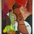Mid century cubist still life oil painting 1 thumbnail