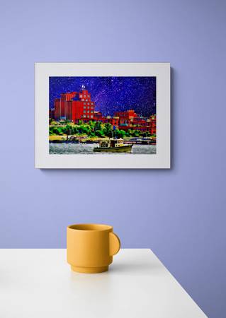 Natty Boh Tower Baltimore Giclee Print - Framed Limited Edition 1