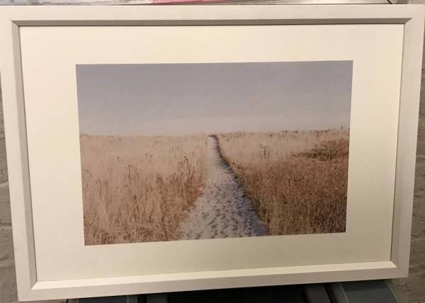 'Coastal Sandy Beach Path' Accent Framed Artwork 1