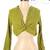 Zara Bright Green Long Sleeve Crop Blouse Size XS 1 thumbnail