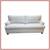 Sunrise Home + Hickory Chair Company White Velvet Sofa 1 thumbnail