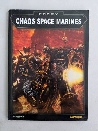 Excellent Warhammer 40k Codex Chaos Space Marines Softcover 1