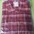 NEW Dickie's Women Long Sleeve Burgundy/ Diesel Gray Plaid Shirt 1 thumbnail