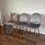 Gray gold velvet dining chairs 1 thumbnail