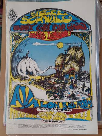 Family Dog Poster FD 105 Buddy Guy February 1968 Avalon Ballroom 1