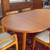 Refinished Danish Teak Round/Oval Dining Table Vintage Mid Century Tab 18 thumbnail