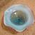Vintage Blue Glass Dish with Pink Trim 3 thumbnail