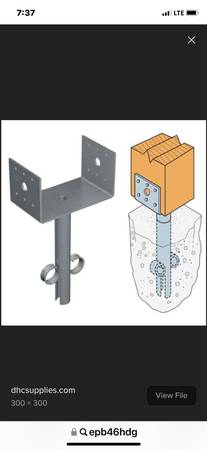 9 Simpson 4x6 post bases 1