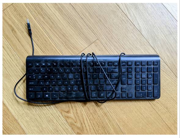 HP Wired USB Keyboard KU-1228 Plug and Play 1