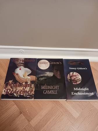 3 NANCY GIDEON'S softcover books - MIDNIGHT SERIES - one signed 1