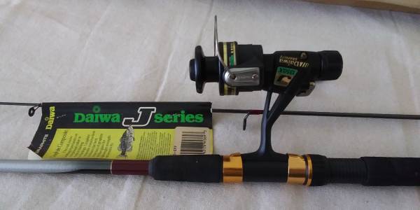Daiwa spinning reel and spinning rod 1
