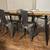 70” x 34” Modern Wood Dining Table w 6 Metal Chairs 4 thumbnail