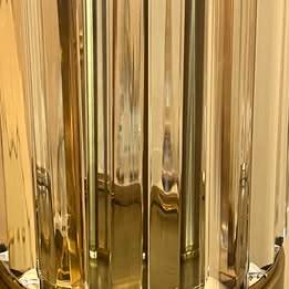 Gold & Glass Table Lamp - Pair 1
