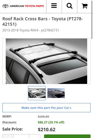 2013-2018 RAV 4 crossbars 1