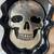 CREEPY SKULL HALLOWEEN SERVING PLATTER $25 BLK/SILVER & 32 MATCHING DI 2 thumbnail