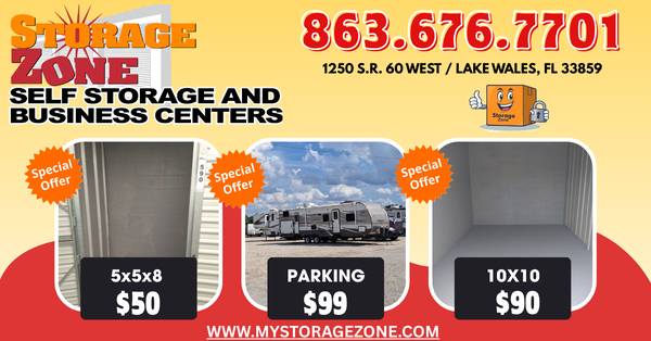 $49 Almacenamiento de Lake Wales~ Unidades/Espacio/Estacionamiento/Control Climático (Lake Wales)64149651561345121