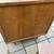 Single drawer mid-century nightstand with brass details as-is A65 8 thumbnail