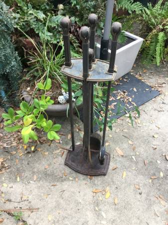 Very Heavy Fireplace tool Set 1