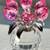 SWAROVSKI CRYSTAL FLOWER DREAM PINK ROSE TULIPS VASE FIGURINE 1 thumbnail