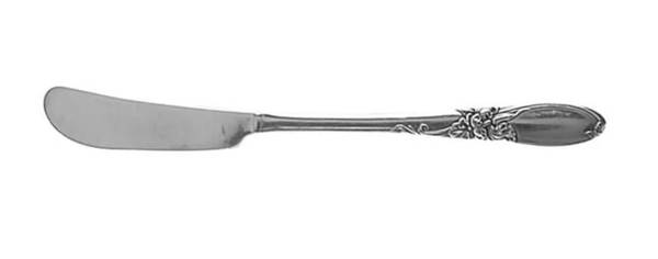 Flat Handle Butter Spreader White Orchid (Silverplate, 1953) 1